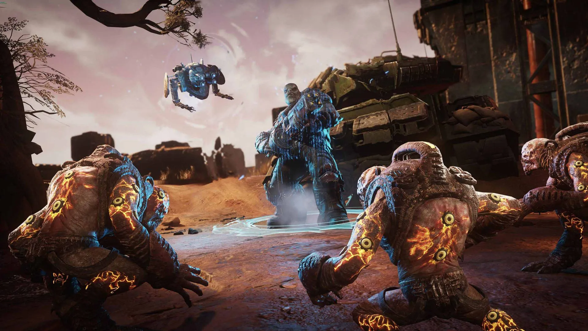 Jack, surrounded by enemies on the battlefield