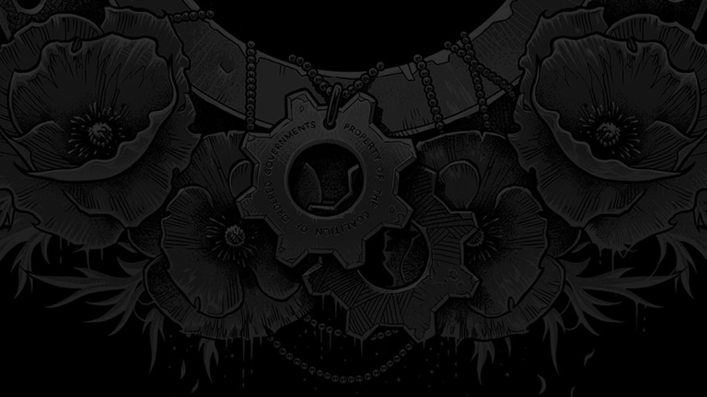 Never fight alone gears of war graphic