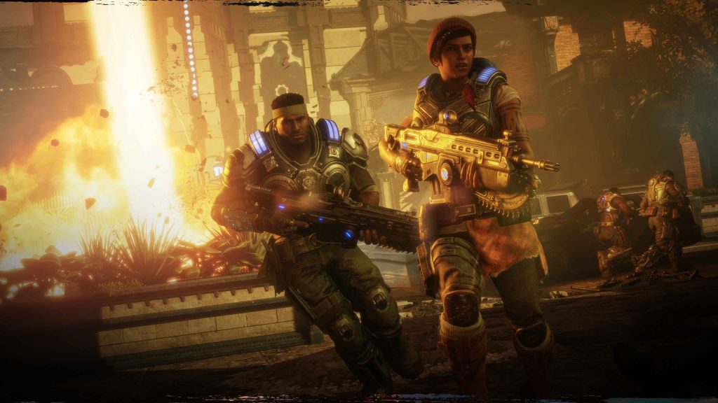 Del and Kait in the battlefield