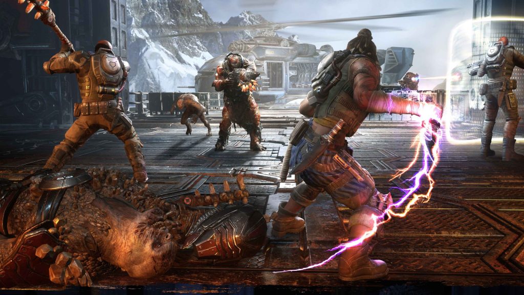 Scorpio squad fighting Swarm