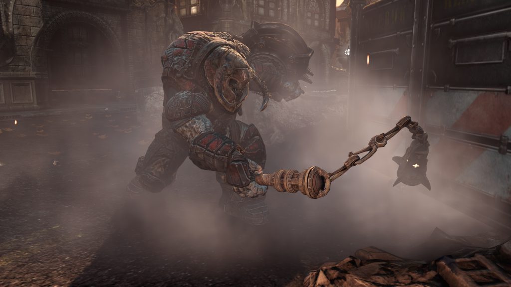 Horde is the ultimate survival mode where teams of five attempt to survive fifty waves of enemies including Boomers, Grinders, Bloodmounts, and Maulers