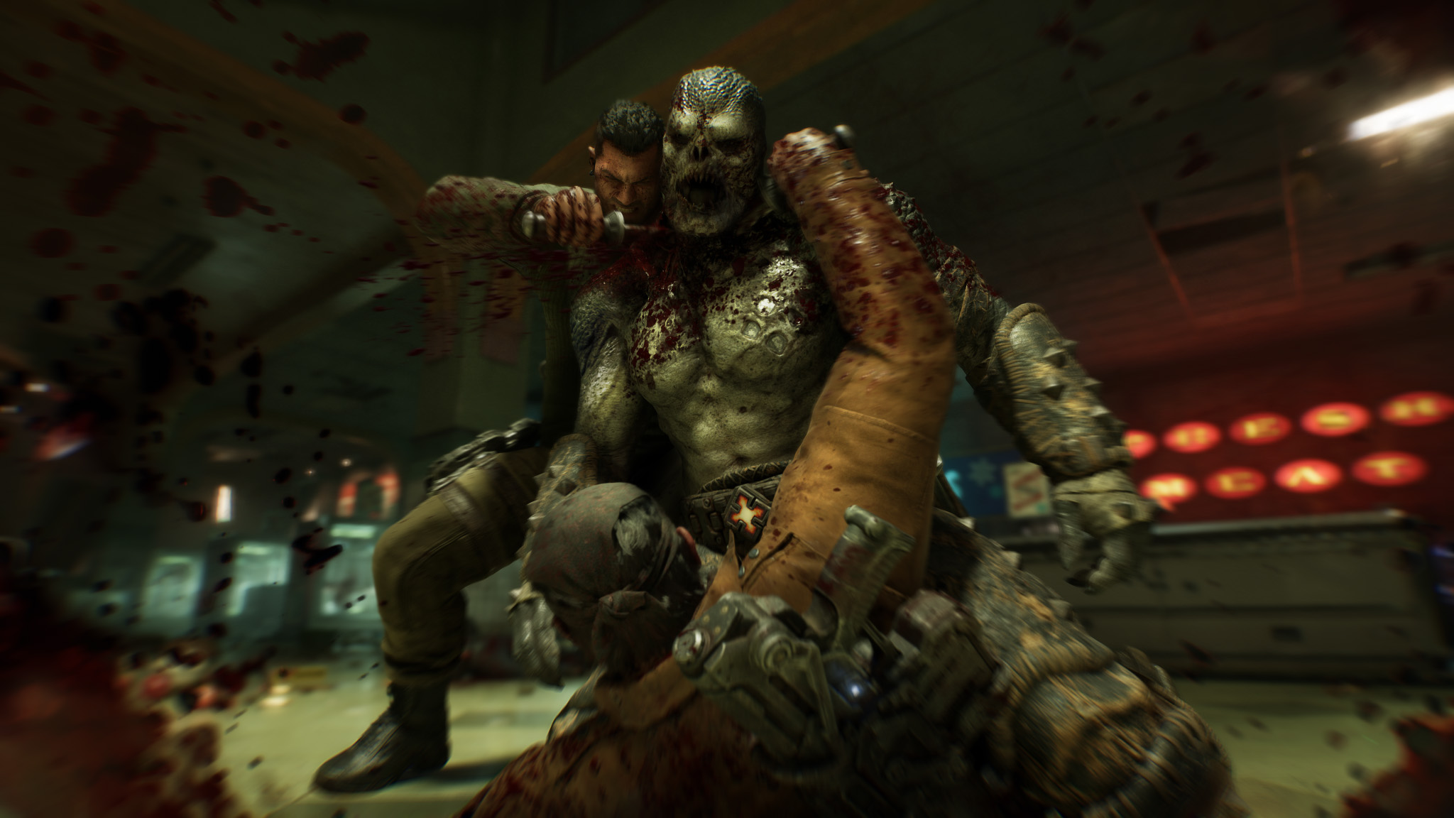 Marcus and Dom fighting a Locust