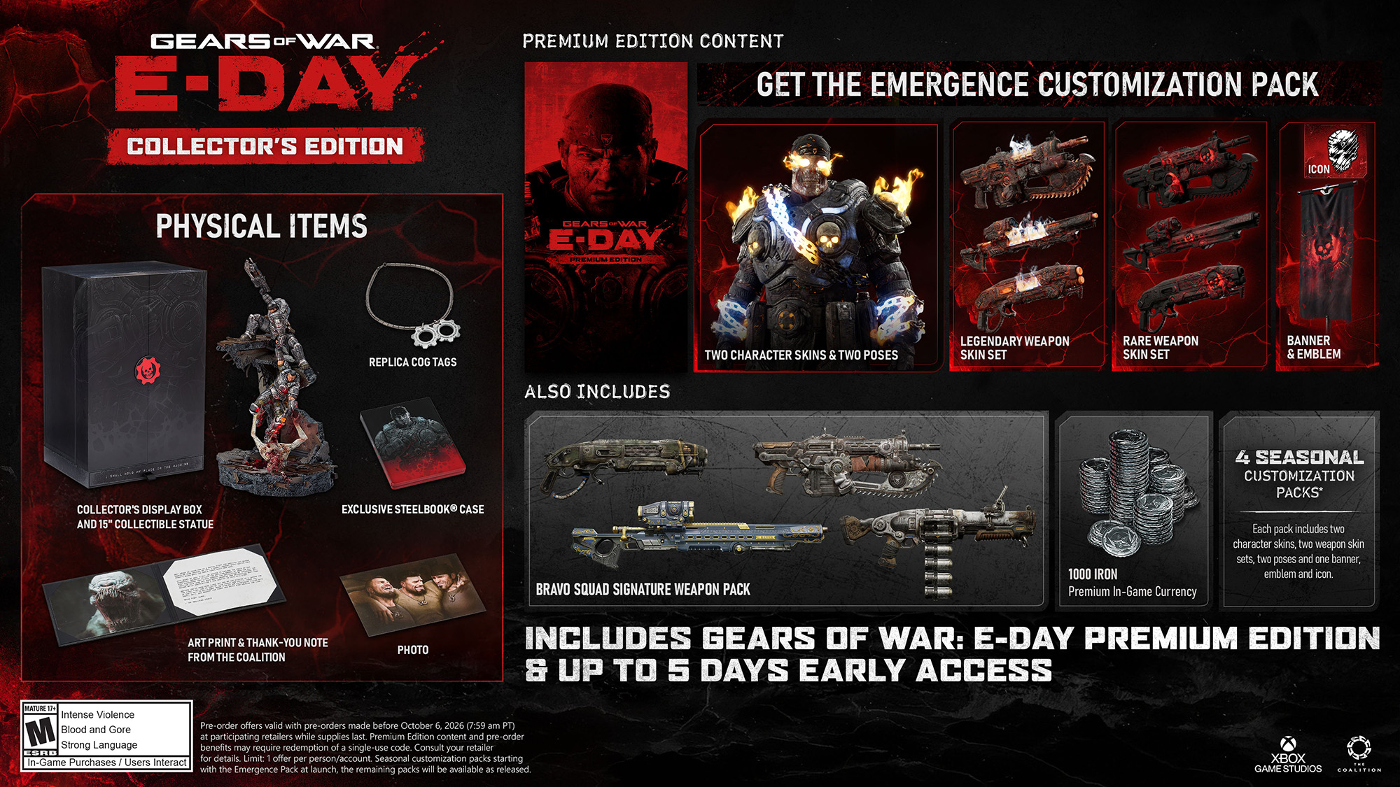 Gears of War E-day Collectors Edition