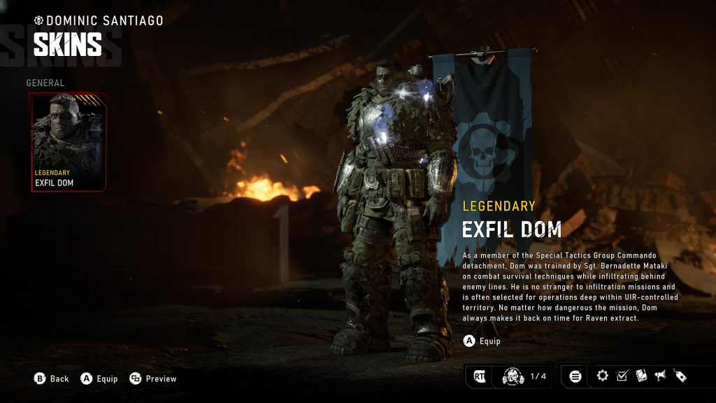 Dominic Santiago Legendary Exfil skin