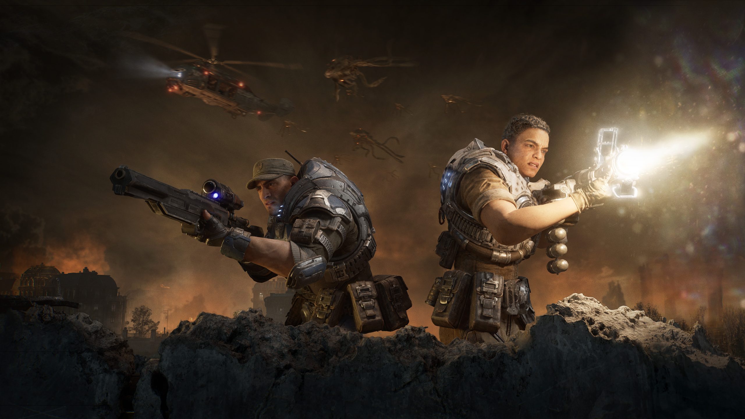 Mags and Lucas fighting back against unseen enemies